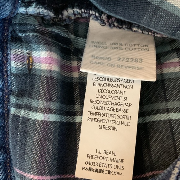 LL Bean Women’s Original Fit Flannel Lined Jeans, size 10 - Picture 5 of 9